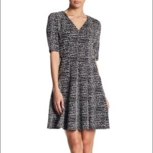 Gabby Skye Knit Fit and Flare Dress